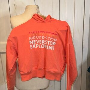North Face Never Stop Exploring Emberglow Orange Hoodie